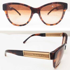 Burberry Women's Sunglasses B 4206 3559/13 55-17 140 2N Brown Tortoise Gold Logo